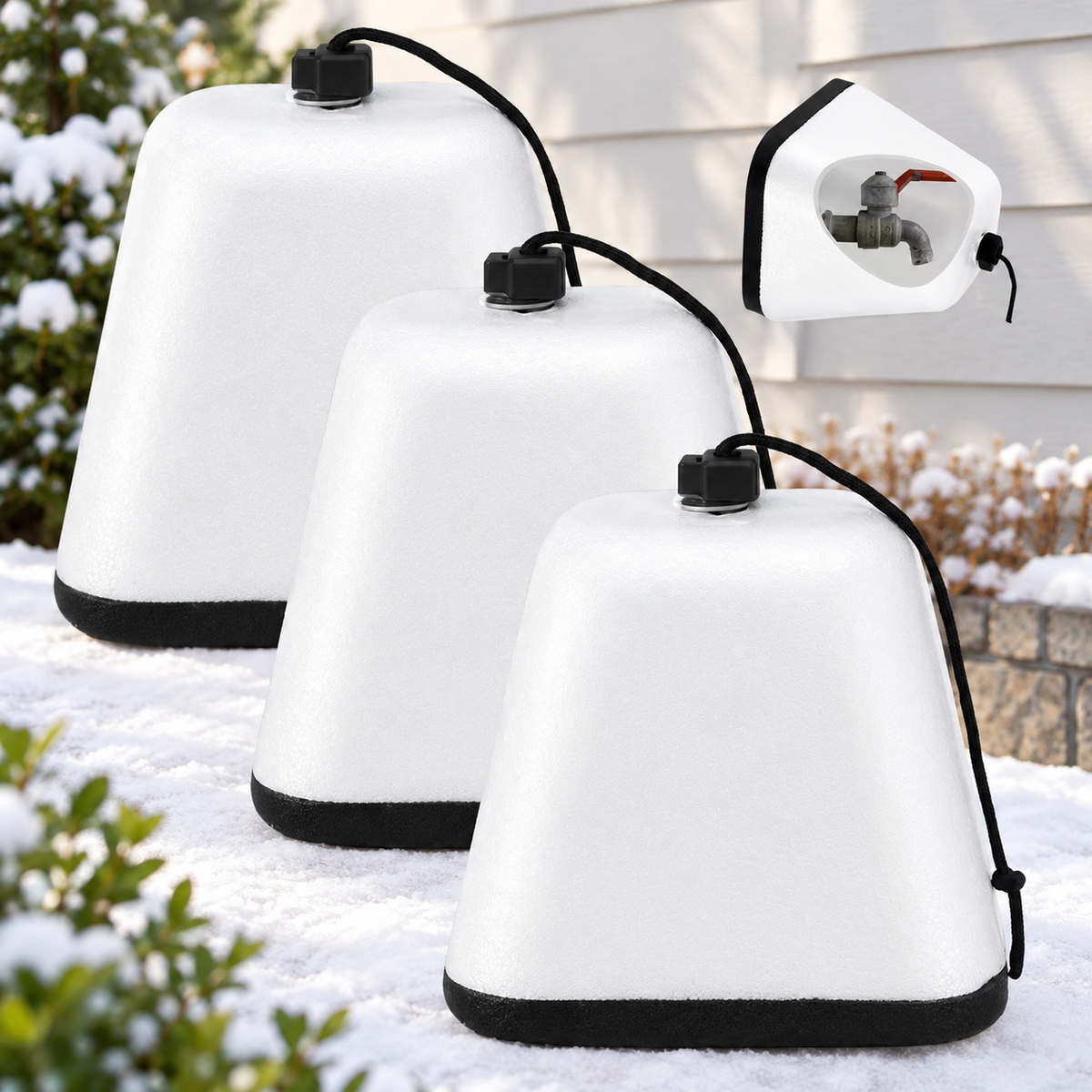 Winter Outdoor Faucet Covers – 3 Pack