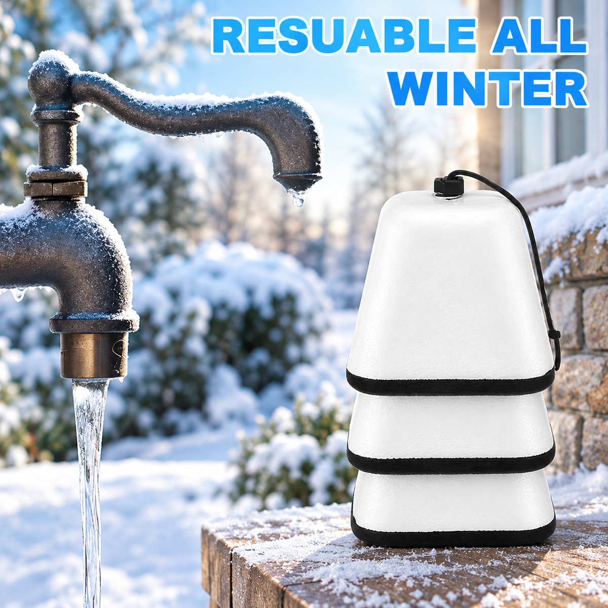 Winter Outdoor Faucet Covers – 3 Pack